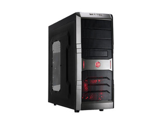 Silverstone SST-RL01B-W-USB3.0 M-ATX Red LED Mid Tower Window Case