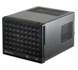SilverStone Technology Mini-DTX Small Form Factor Computer Case SG13WB-Q Black/White