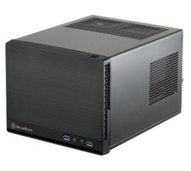 Silverstone SST-SG13B-Q (black, plastic front panel with faux aluminum finish) Mini-DTX / Mini-ITX Sugo SFF Case