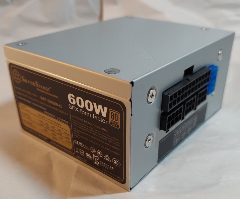 Silverstone SST-SX600-G Semi-Fanless (OEM) SFX/ATX Modular 600W Power Supply