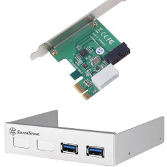Silverstone SST-EC03S-P (Silver)  PCI-Express/USB3.0 Card w/ USB3.0 Front I/O Panel