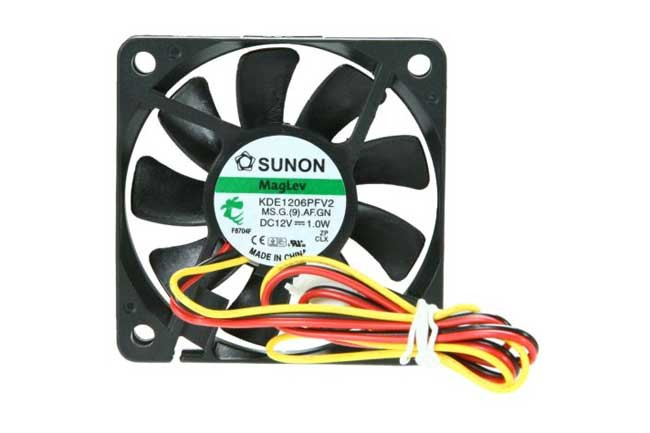 Sunon KDE1206PFV2 60x60x10mm MagLev Fan, 3Pin - AeroCooler