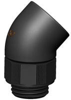 Swiftech (45D-SWV-G1-4-MFA-BK) 45deg Swivel Elbow Lok-Seal™ adapter