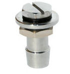 Swiftech 1/2in FPF-CPB Brass Remote Fill-port Fitting, Chrome