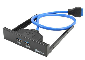 Syba CL-HUB20113 3.5inch Bay Mounting Dual USB 3.0 Port Front Panel