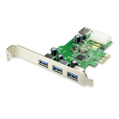 SYBA SD-PEX20137 3+1 Port USB 3.0 PCI Express Controller Card