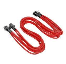 Thermaltake AC-010-CN3NAN-PR Individually Sleeved 4+4Pin CPU Cable &#65533; Red