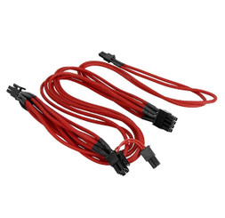Thermaltake AC-011-CN3NAN-PR Individually Sleeved 6+2Pin PCI-E Cable - Red