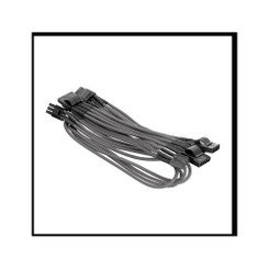 Thermaltake AC-013-CNONAN-PG Individually Sleeved 4Pin Peripheral Cable &#65533; Grey