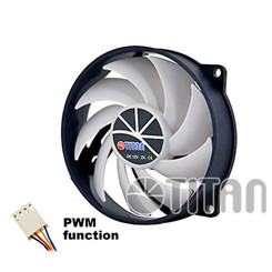Titan TFD-9515M12ZP/KE 4pin PWM RB 5-28.8 dBA 95 x 95 x 15 mm Fan 38.45 CFM