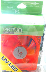 Vantec SP-80UVLED-OR Spectrum UV LED 80mm x25mm Fan