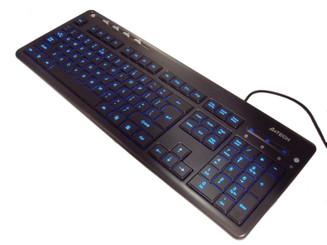 A4tech KD-126 Blue LED Backlight Ultra Slim USB Keyboard