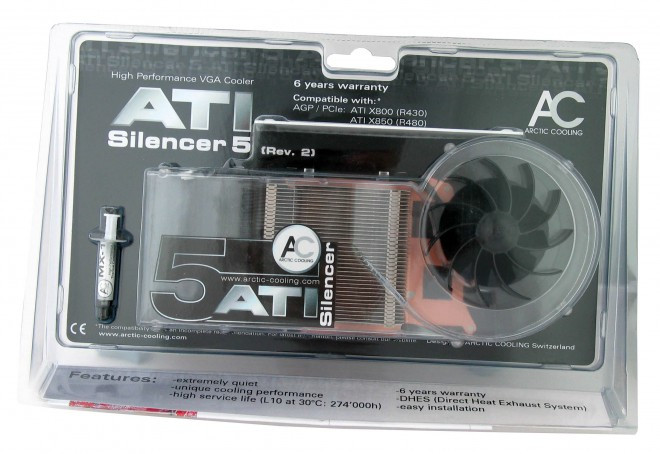 Arctic Cooling AVC-AT5R2 ATI Silencer 5 Rev. 2 VGA Cooler - AeroCooler