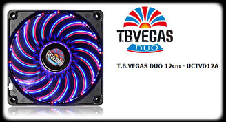 Enermax UCTVD12A T.B. VEGAS DUO Blue/Red Combo LED 11 Switchable Modes120mm Fan