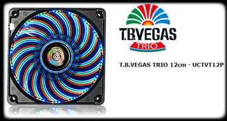 Enermax UCTVT12P T.B. VEGAS TRIO Blue/Red/Green Combo LED 14 Switchable Colo Mode 120mm Fan