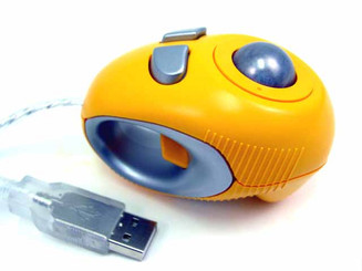 Off-Table Track Finger Mouse , Yellow, USB