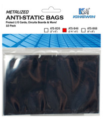 Kingwin ATS-B46 ANTI-STATIC BAG 3 ¾in X6in, 10pcs/bag (For 2.5in HDD)
