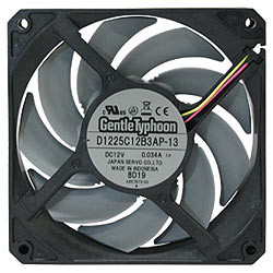 日本サーボ　JAPAN SERVO　Nidec Gentle Typhoon Nidec Servo Gentle Typhoon 120 mm D1225C12B3AP-13 (1,150 rpm
