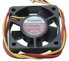 Sunon 40 mm x 10mm Fan KD1204PFV2, 3 pin