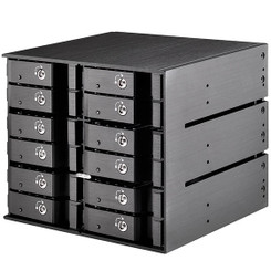 Silverstone SST-FS212B 3x5.25inch Bay to12x2.5inch SAS/SATA HDD/SSD Hot-Swap Cage