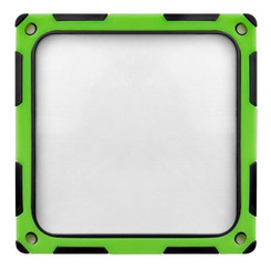 Silverstone SST-FF124BV-E (Black/Green) 120mm ABS Silicon Magnet Fan Filter