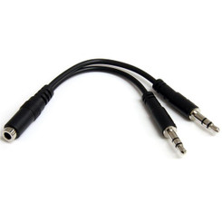 StarTech MUYHSFMM 3.5mm  to 2 x 3.5mm Headset Splitter Adapter Cable