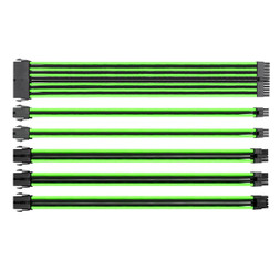 Thermaltake AC-034-CN1NAN-A1 TtMod Sleeve Cable Set – Green/Black