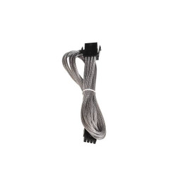 Bitfenix BFA-MSC-8PEG45SK-RP Alchemy Multisleeved 45cm 8Pin PCI-E Male to 8Pin PCI-E Female Power Extension Cable (Silver)