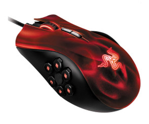 Razer  RZ01-00750200-R3U1 Naga Hex MOBA PC Gaming Mouse - Red