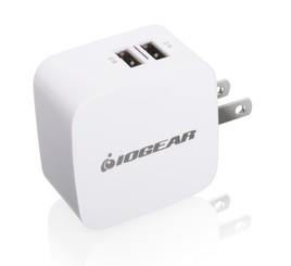 IOGEAR GPAW2U4 GearPower Dual USB 4.2A 20W Wall Charger 