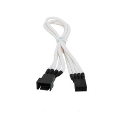 BitFenix BFA-MSC-4F30WK-RP (White) Alchemy Multisleeved 30cm 4Pin PWM Fan Cable Extension Cable
