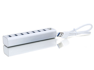Kingwin KWZ-700 Aluminum 6-Port USB 3.0 Hub +1 IQ Smart Charging Port