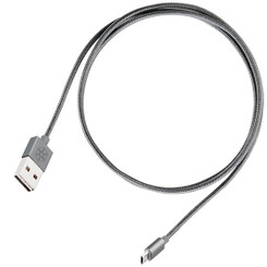 Silverstone SST-CPU01C-500 (Charcoal) Reversible USB-A to Reversible Micro-B Cable 0.5 meter (1.65 ft) 