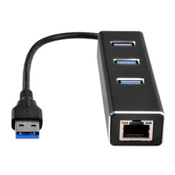 Silverstone SST-EP04 3 x USB 3.1 Port  Hub & RJ45 Gigabit Ethernet Network Adapter