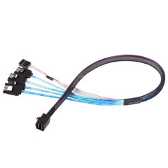 Silverstone SST-CPS05-RE 60cm 12Gb SFF-8643 36-Pin to SATA 7-Pin x 4 w/ Sideband Cable (SGPIO)