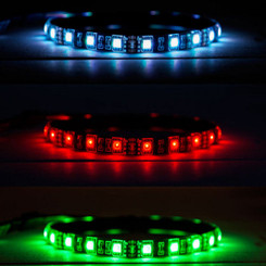 Kingwin KRGB-LED-12AD Vivid RGB Multi-Color 12inch Flexible LED Strip Kit w/ Remote