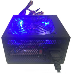 Shark ATX-750-LED 750W 120mm Quad Blue LED Fan Black ATX 12V V2.2 Power Supply 