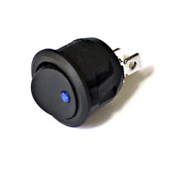 SW-RRK23-BL 23mm  Round Rocker Switch (Blue LED)