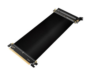 Câble Riser PCIe 4.0 90° Avec Blindage EMI - 10 Cm - Pour GPU Et Refroidissement Liquide - Compatible 3.0/2.0 - 10