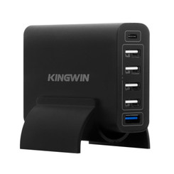 Kingwin PS-7345  6 Port USB Charger (1 USB3.1 Type-C Port, Quick Charge 3.0 Port) 
