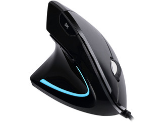 Adesso iMouseE9 Left-Handed Vertical Ergonomic Mouse w/DPI Switch 