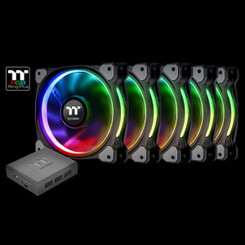 Thermaltake CL-F057-PL14SW-A Riing Plus 14 LED RGB Radiator Fan TT Premium Edition (5 Fan Pack)