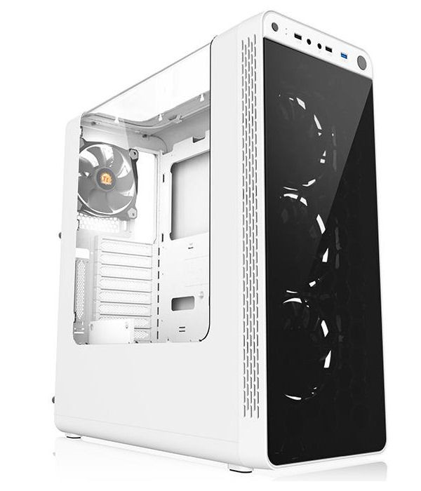 Thermaltake CA-1G7-00M6WN-WT View 27 Snow Edition Gull-Wing Window ATX  Mid-Tower Chassis