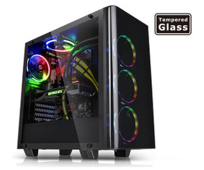 Thermaltake CA-1I3-00M1WN-00  View 21 Tempered Glass Edition Mid-Tower Chassis