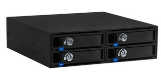 Kingwin KF-257-BK (Black) 4 x 2.5inch HDD/SSD Hot Swap Rack 6Gbps