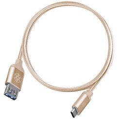 Silverstone SST-CPU05G-500 (Gold) Reversible USB-C to USB TYPE-A Cable (0.5m)