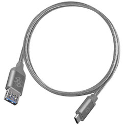 Silverstone SST-CPU05C-500 (Charcoal) Reversible USB-C to USB TYPE-A Cable (0.5m)