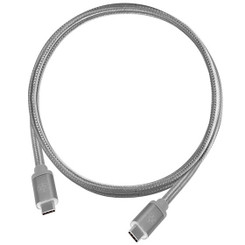 Silverstone SST-CPU06C-1000 (Charcoal) Reversible USB 3.1 Gen 2 Type-C  Cable (1.0m)
