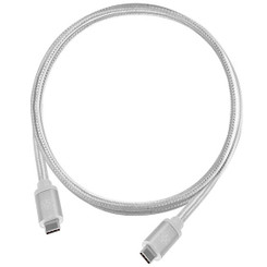 Silverstone SST-CPU06S-1000 (Silver) Reversible USB 3.1 Gen 2 Type-C Cable (1.0m)