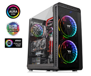 Thermaltake CA-1J7-00M1WN-01 View 37 RGB Edition Mid-Tower Chassis